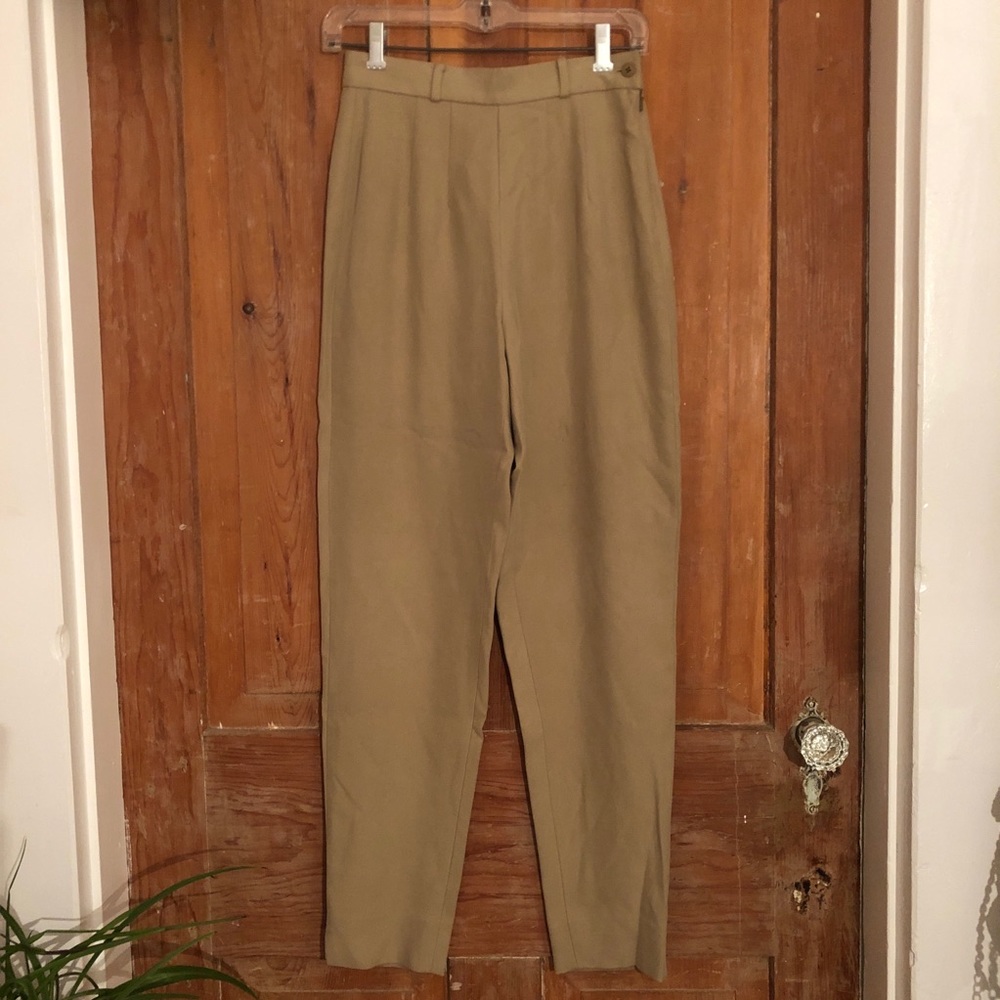 Tan Cigarette Trousers